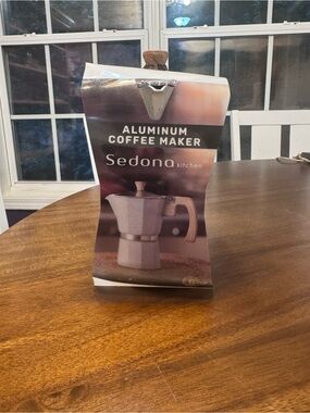 Sedona Kitchen 6-Cup Aluminum Stovetop Espresso Maker/Moka Pot-0155